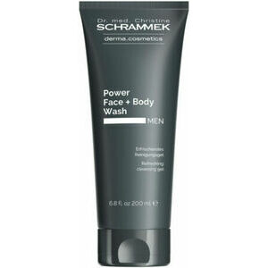 Ch. Schrammek Power Face + Body Wash - Attīrošs gēls sejas un ķermeņa ādai vīrietim, 200ml