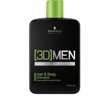 Schwarzkopf Professional 3D MEN  Hair & Body Shampoo  - Шампунь для волос и тела, 250 ml