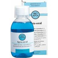Bioapta Apta-oral Blu - Раствор для полоскания рта с растительными экстрактами и хлоргексидином (0,1%). 200ml